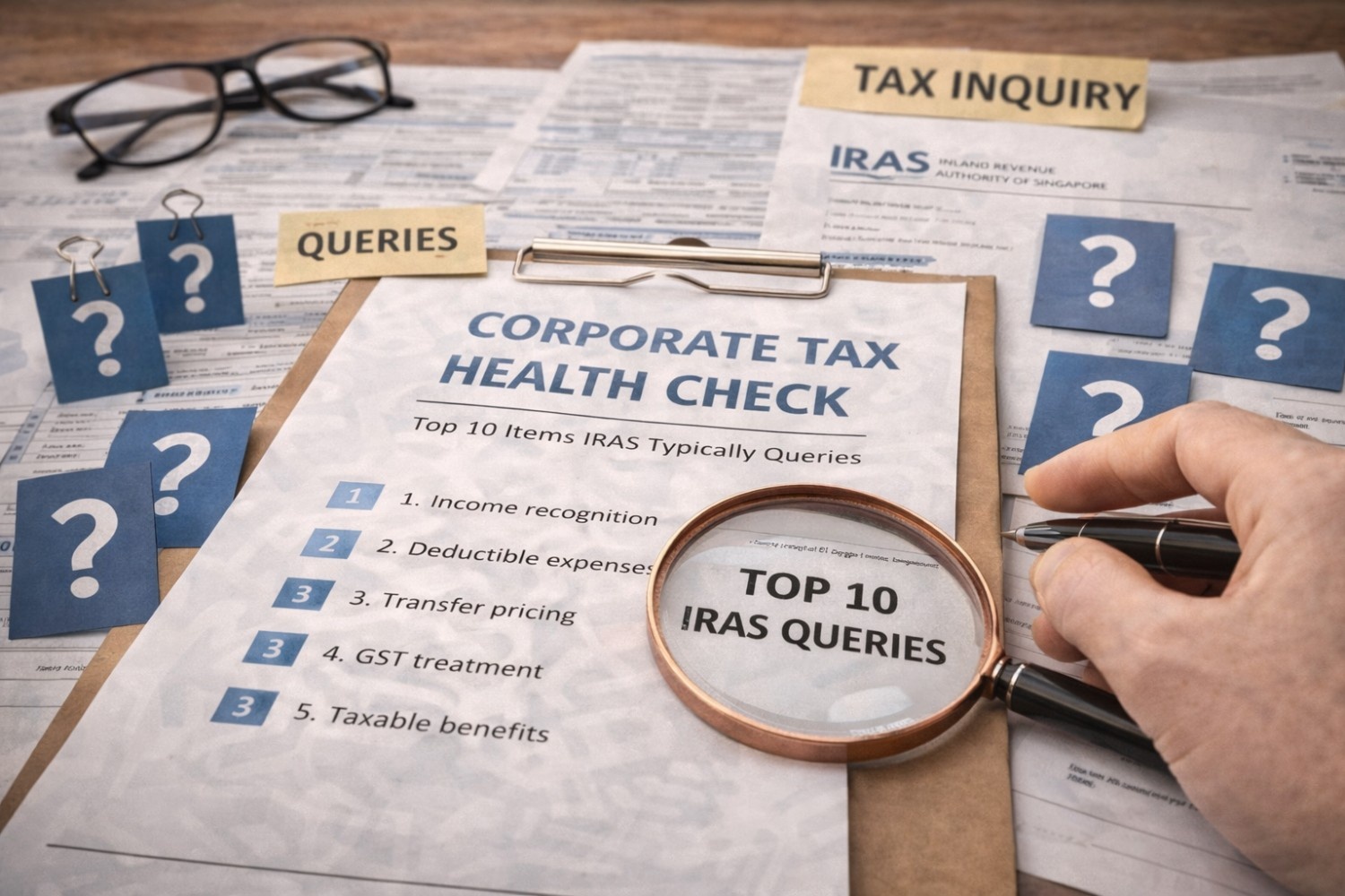 Corporate Tax Health Check: The Top 10 Items IRAS Commonly Queries